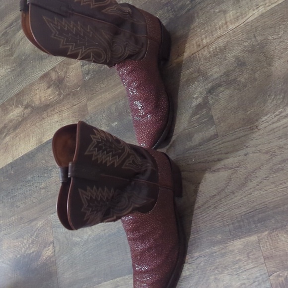 Lucchese Sz 10.5D shaved stingray boots - Picture 6 of 8